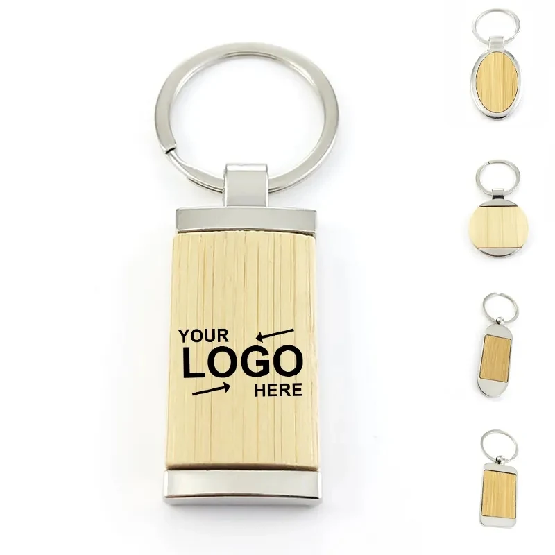 Wooden Metal Keychain 1