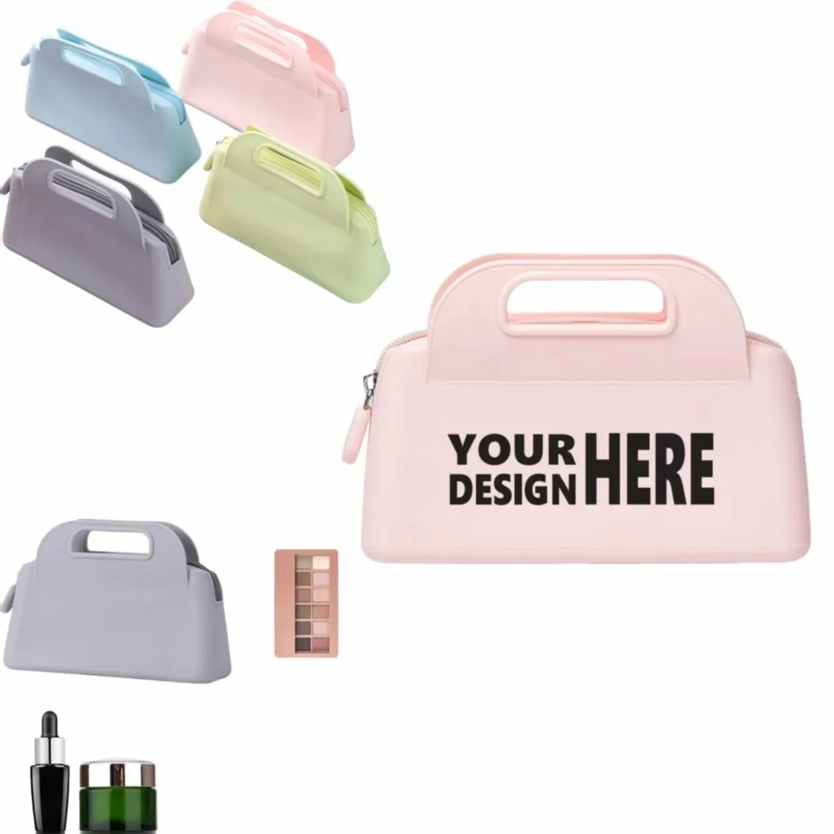 Portable Handheld Silicone Cosmetic Bag 1
