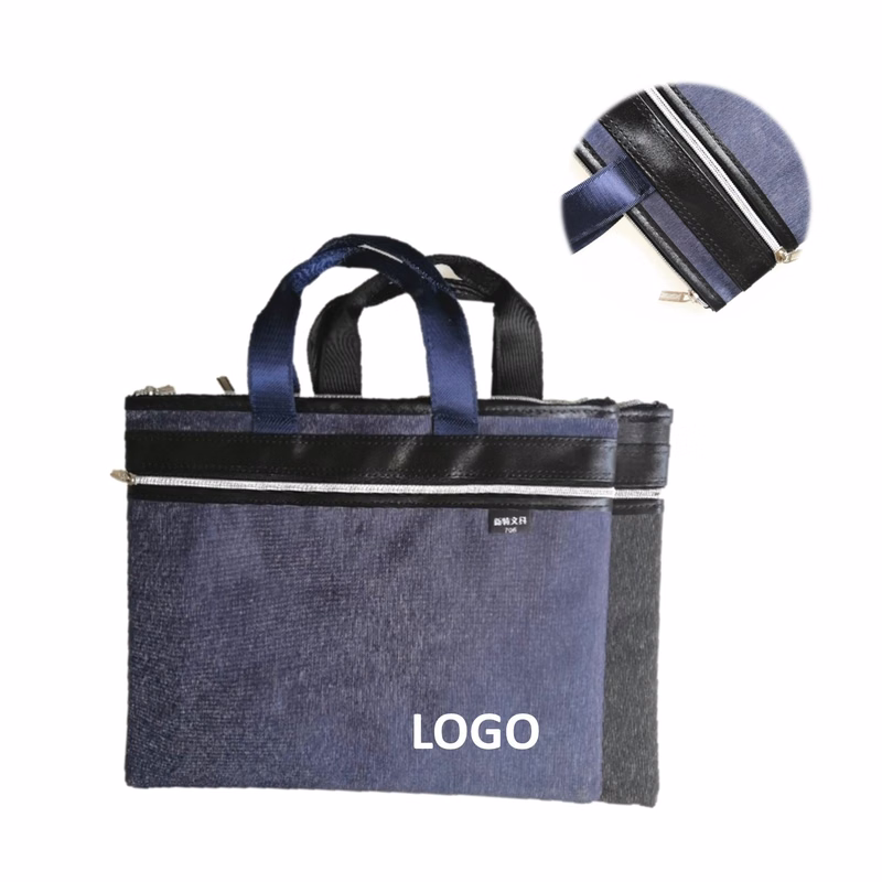 Portable Large Capacity Zipper Document Bag