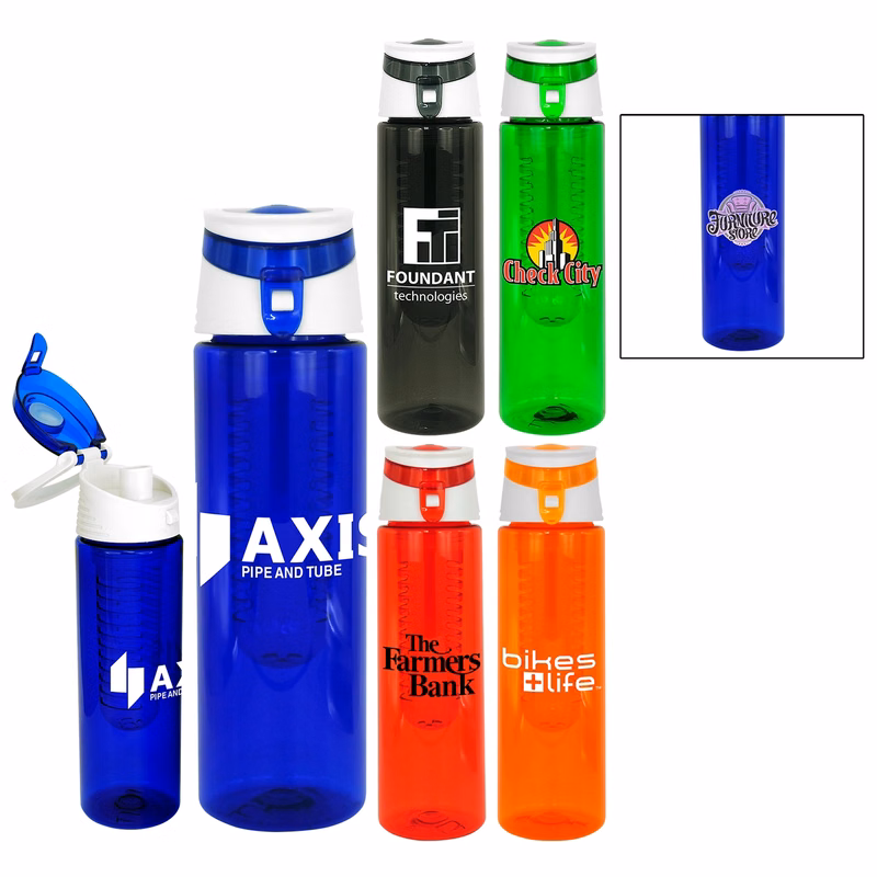 Trendy 24 oz. Colorful Bottle With Infuser