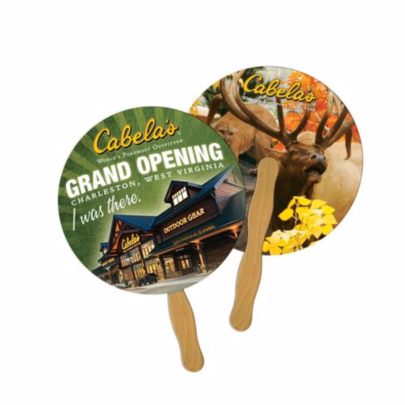 Hand Fan With Wood Handle