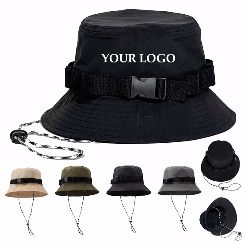 Men'S Bucket Hat With Adjustable Drawstring