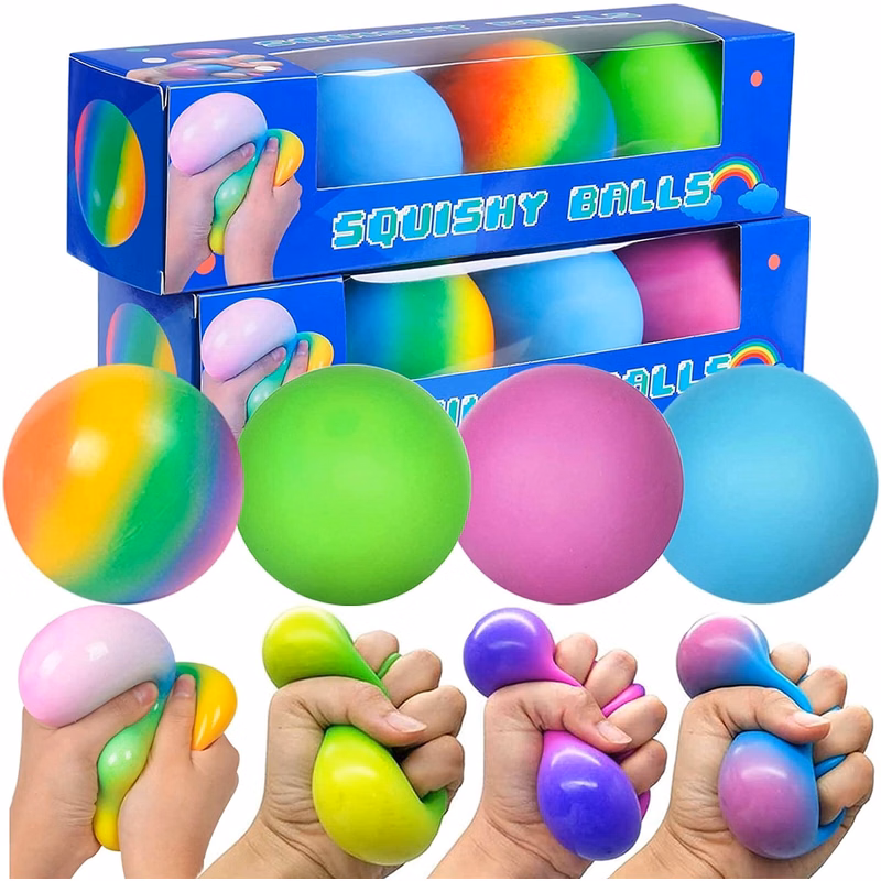 Rainbow Stress Fidget Ball