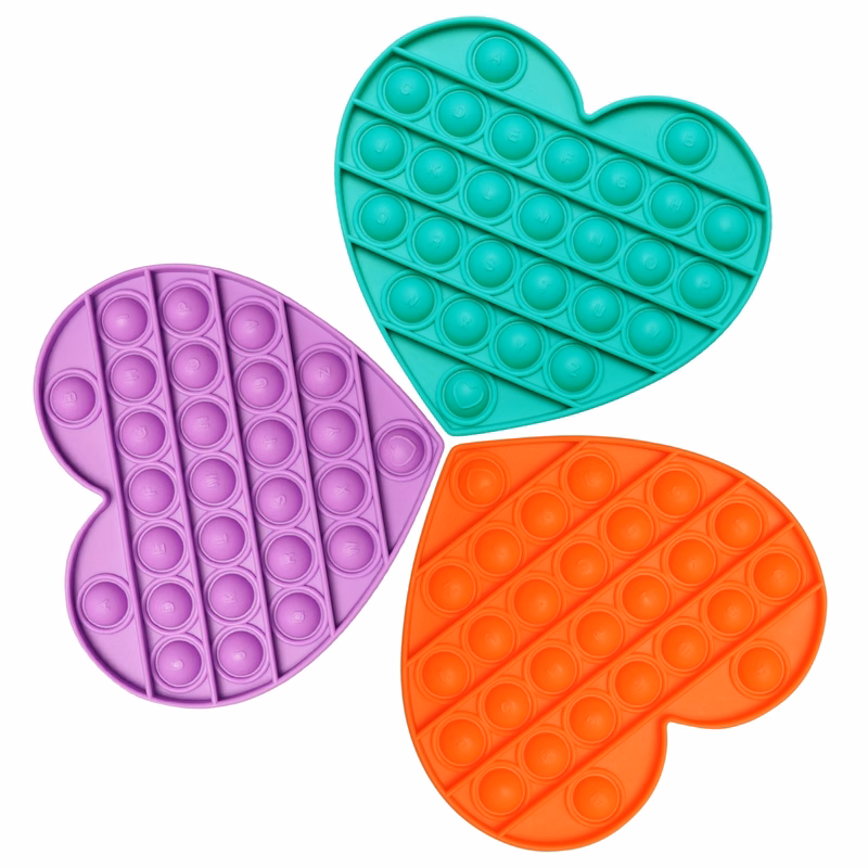 Heart Silicone Fingertip Toy