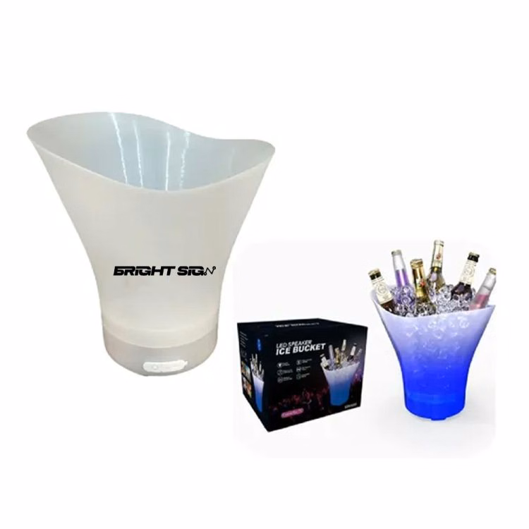1 7/8 Gal Luminescent Ice Bucket With Wireless Speaker