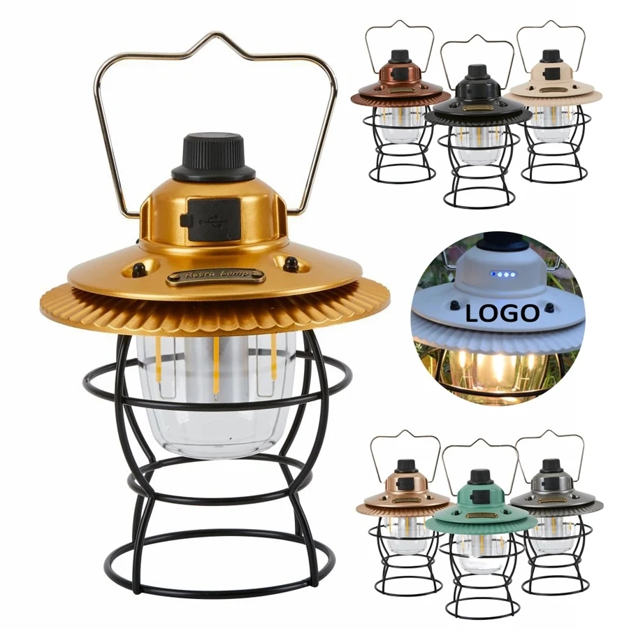 Retro Outdoor Camping Light & Picnic Lantern with Power Bank 1