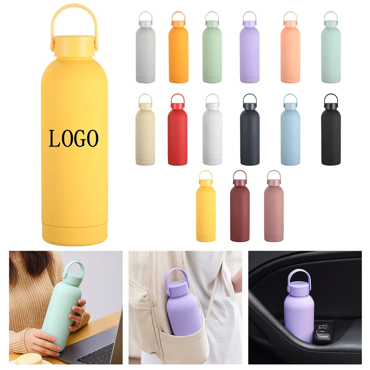 17 OZ Stainless Steel Sports Bottle 1