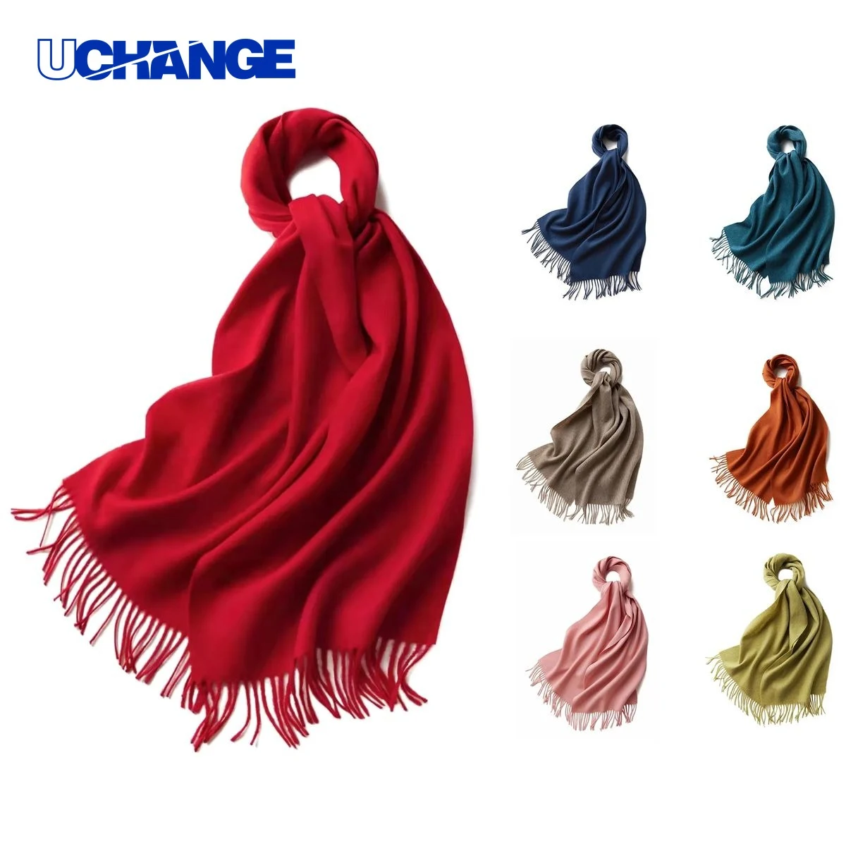 Solid Shawl Wrap Scarf 1