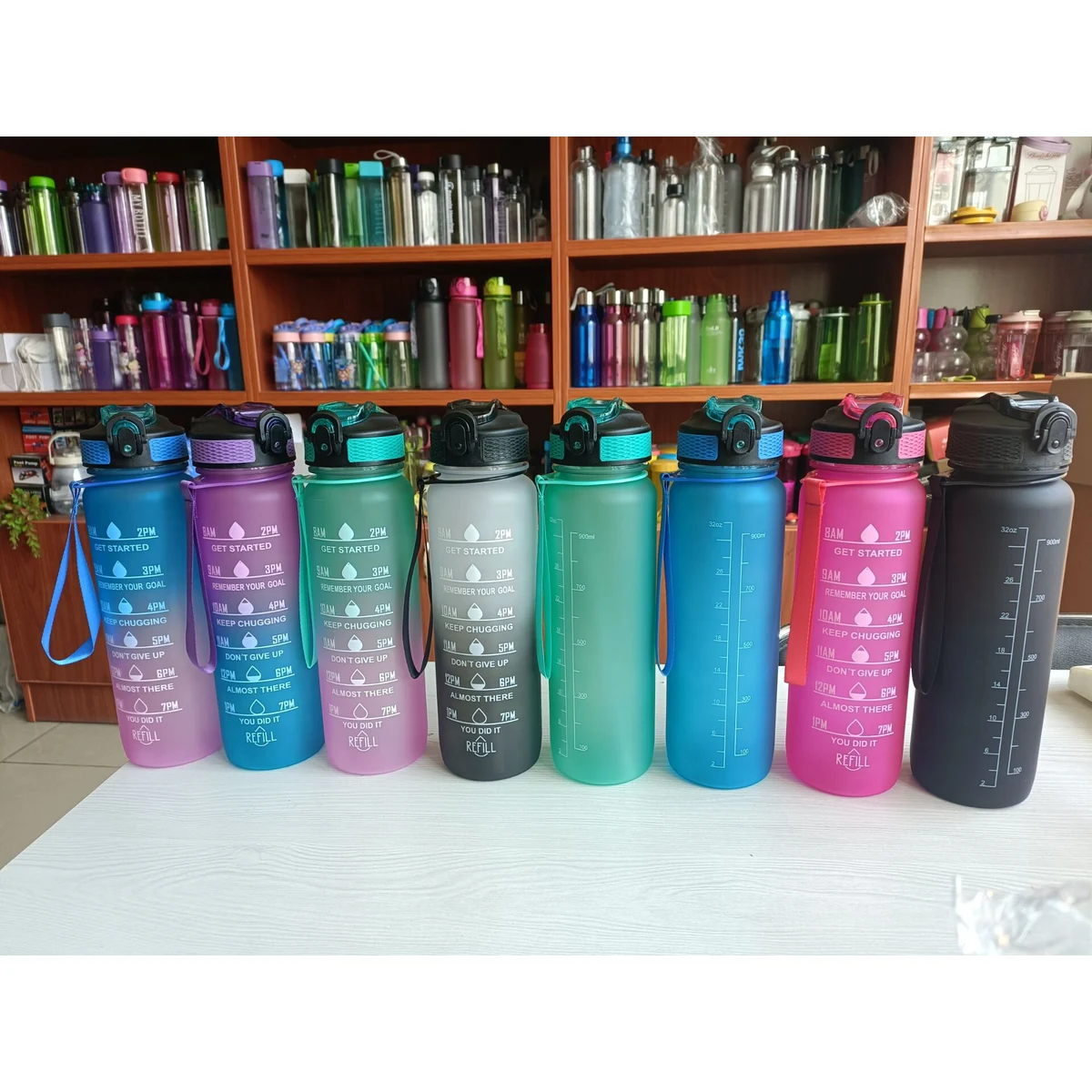 Gradient Color Sports Water Bottle 1