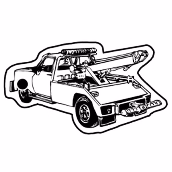 Tow Truck 1 Key Tag - Spot Color