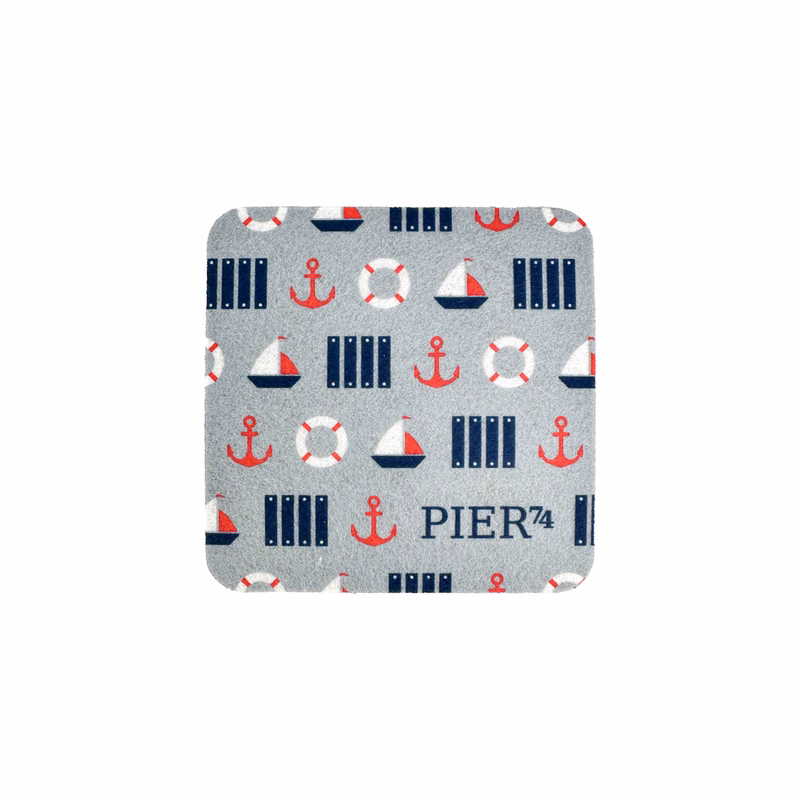 Full Color Square Felt & Cork Coaster