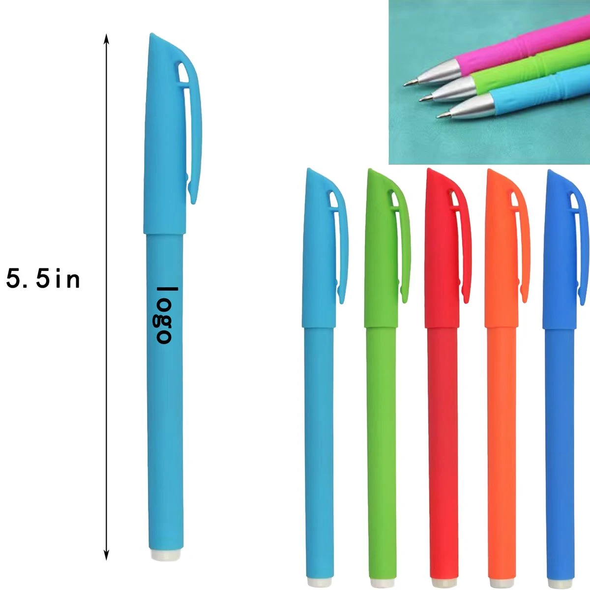 Brand Promotion Matte Spray Coated Gel Pen 1