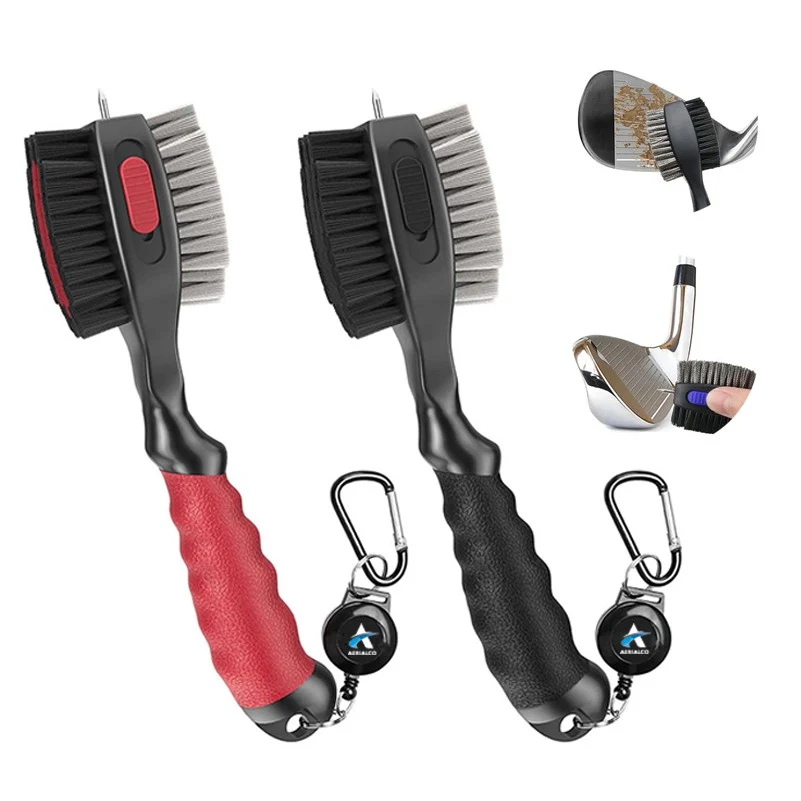 Retractable Golf Brush Cleaning Tool Brush 1