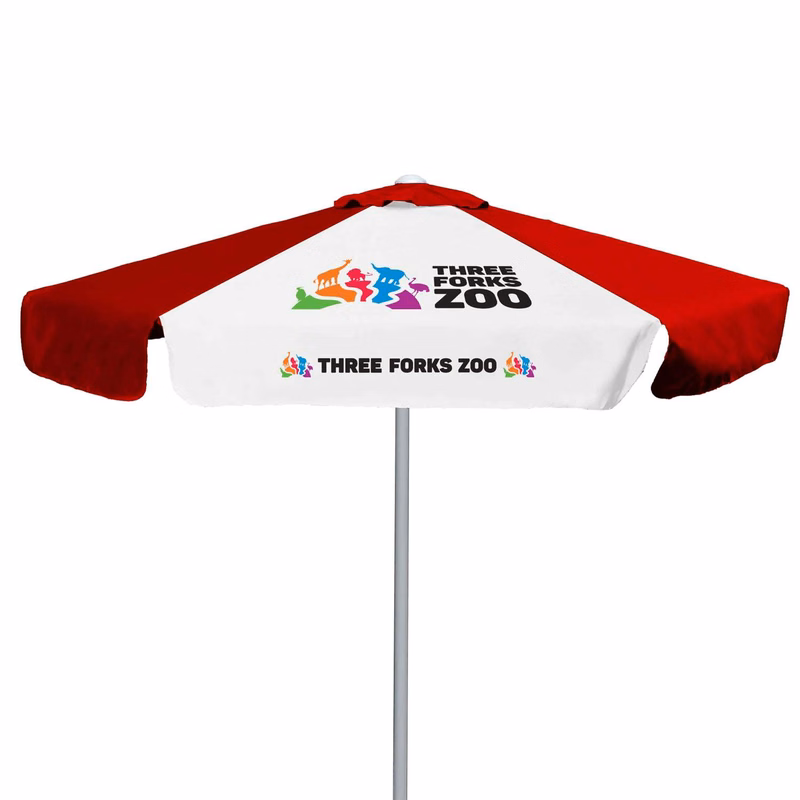 7' E-Z Glide Market Umbrella Kit with Valance (2 Imprints)