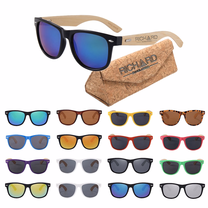 Bamboo Frame Sunglasses w/ Cork Box