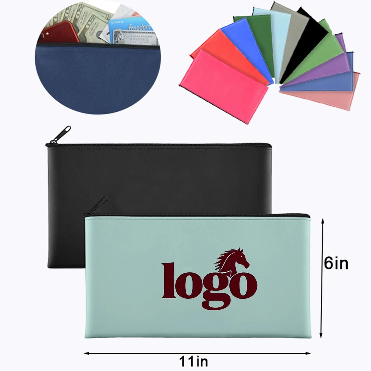 PU Leather Storage Bag Without Card Slots 1