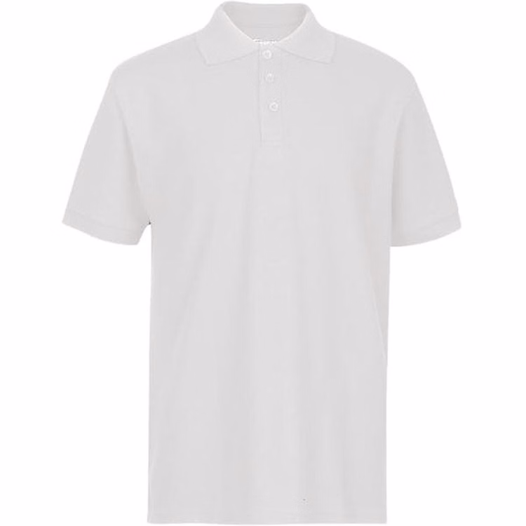 Youth Polo Shirts - White Size 14/16 (L)