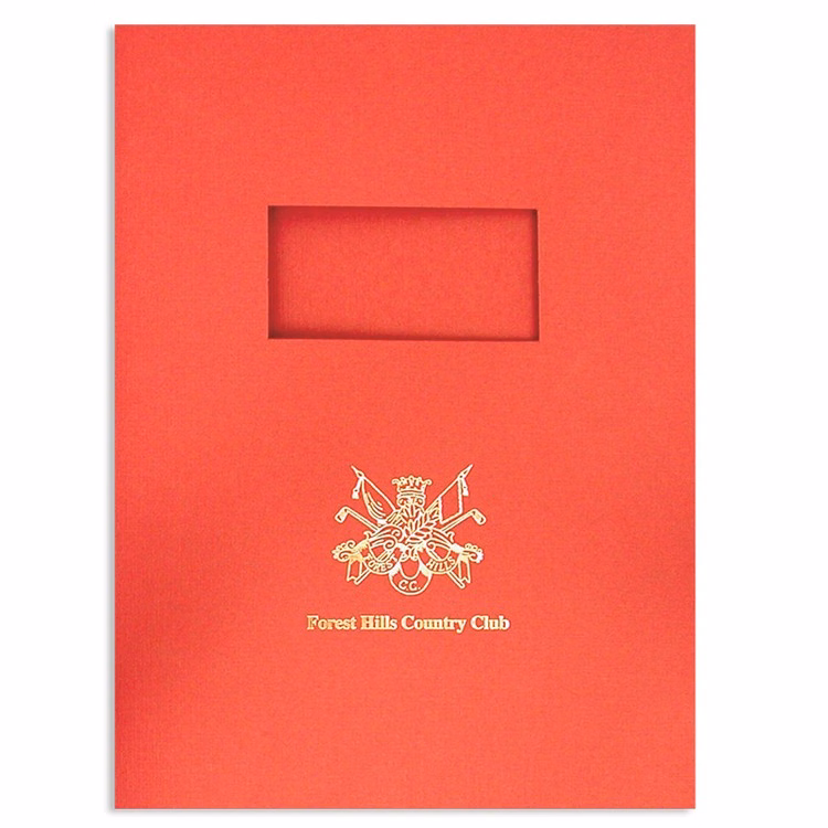 Tax and Report Cover with Window and Foil Stamped Imprint