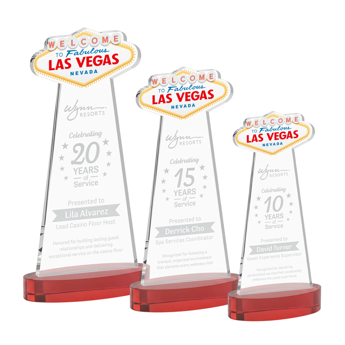 Las Vegas Award on Alberton Base - Red 1