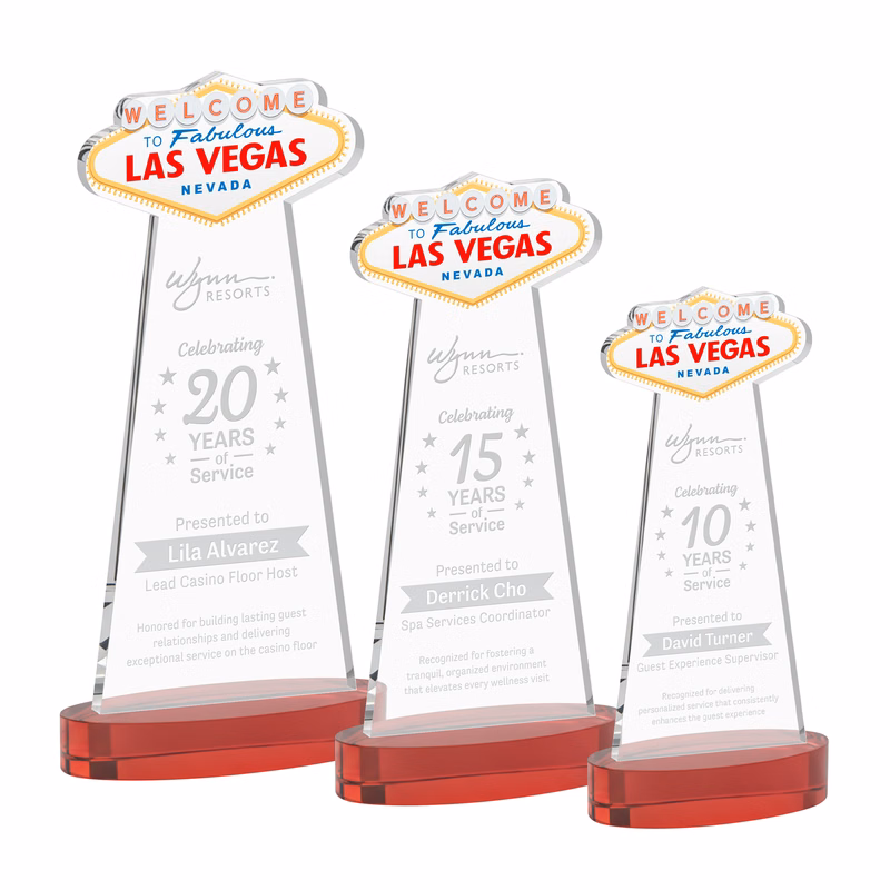 Las Vegas Award on Alberton Base - Red