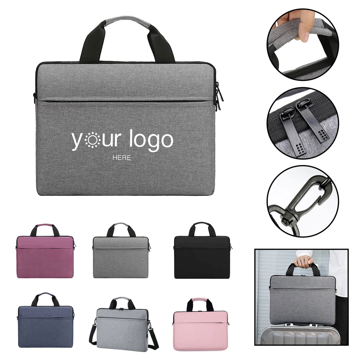 Laptop Sleeve Bag With Shoulder Strap 1