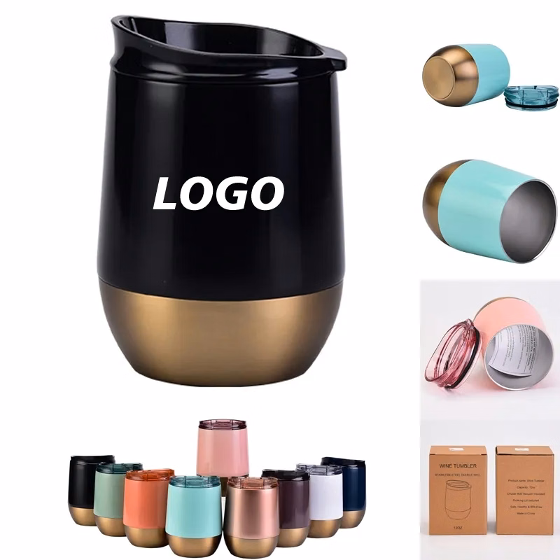 12 oz Stainless Steel Insulated Wine Tumbler