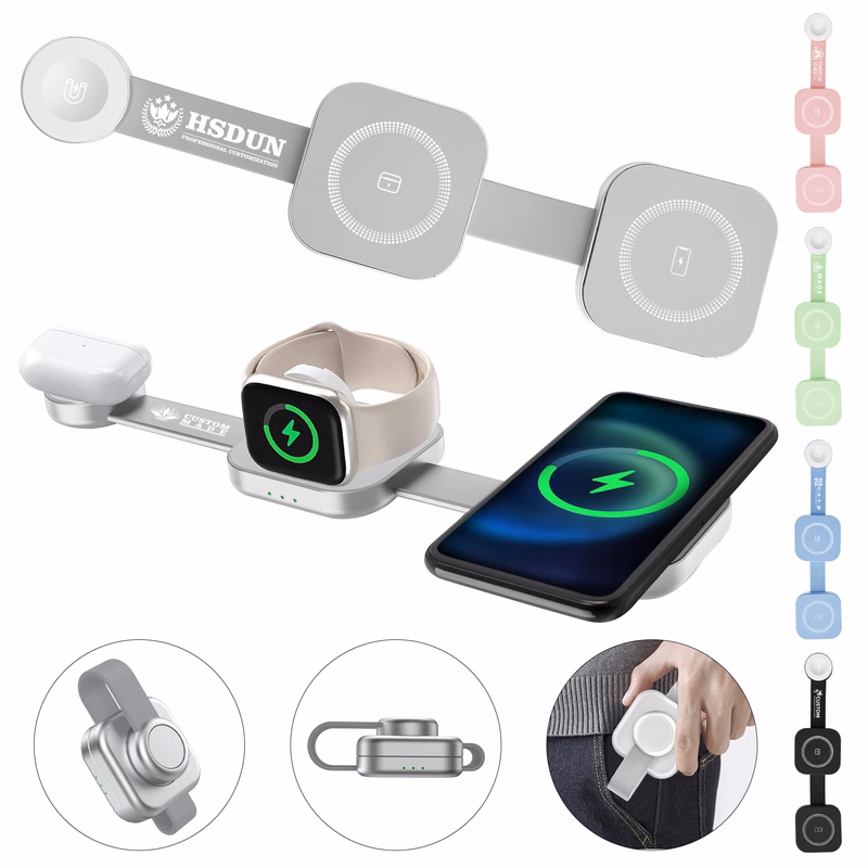 Foldable Magsafe Wireless 3-In-1 Wireless Charger