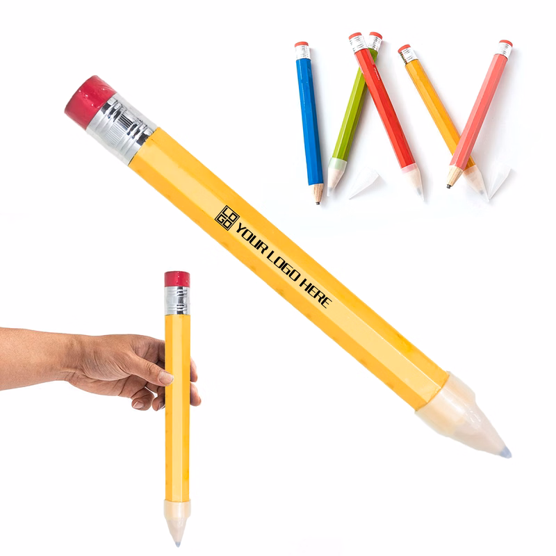 Wooden Huge Pencil With Eraser For Kid Gift