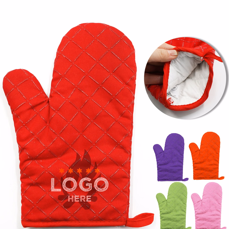 MOQ50 Silicone Oven Mitts Resistant Non-Slip Microwave Glove