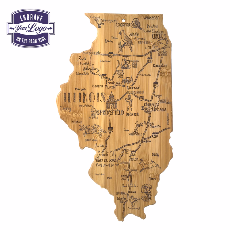 Destination Illinois Cutting & Serving Board
