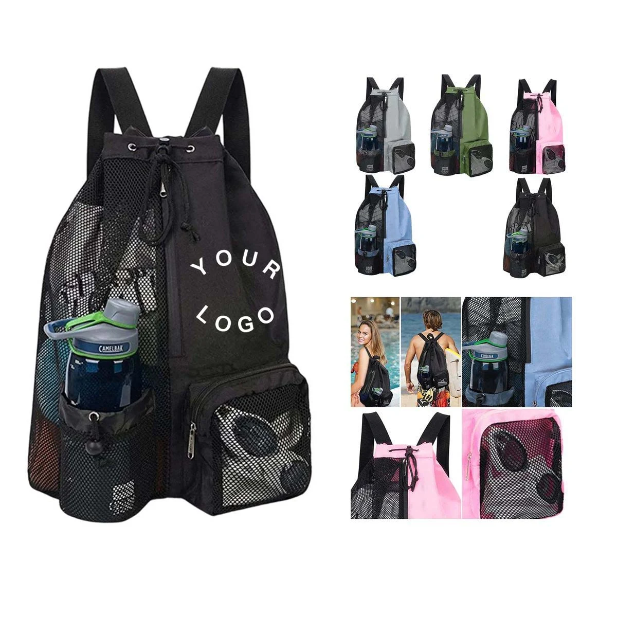 Gym and Travel Drawstring Bag with Durable Straps 1