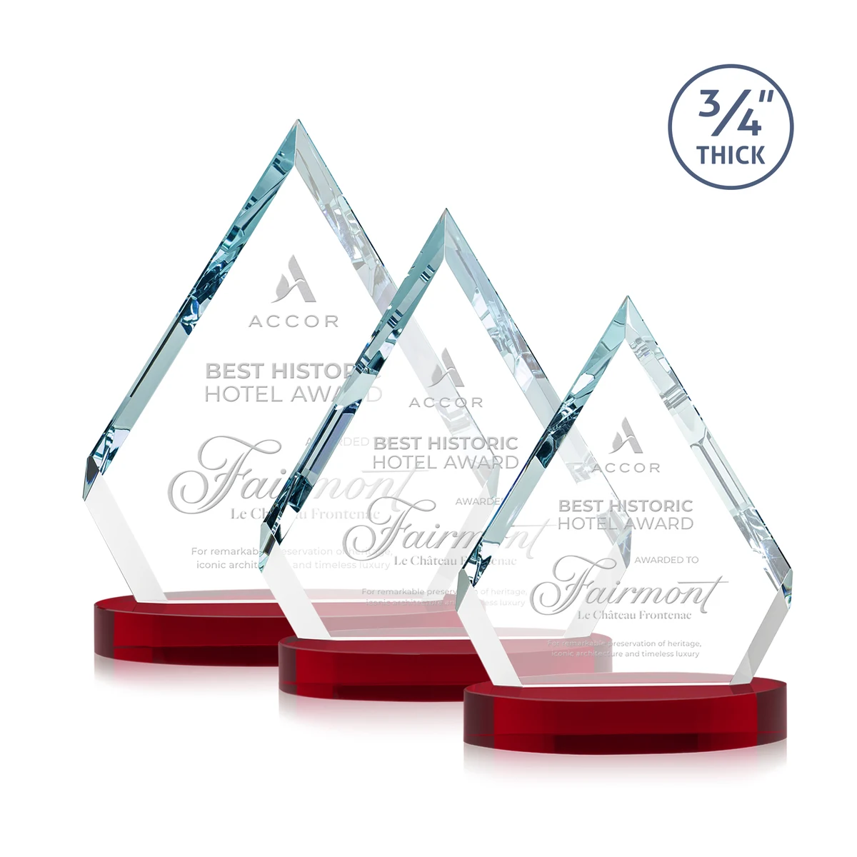 Apex Award on Alberton Base - Red 1