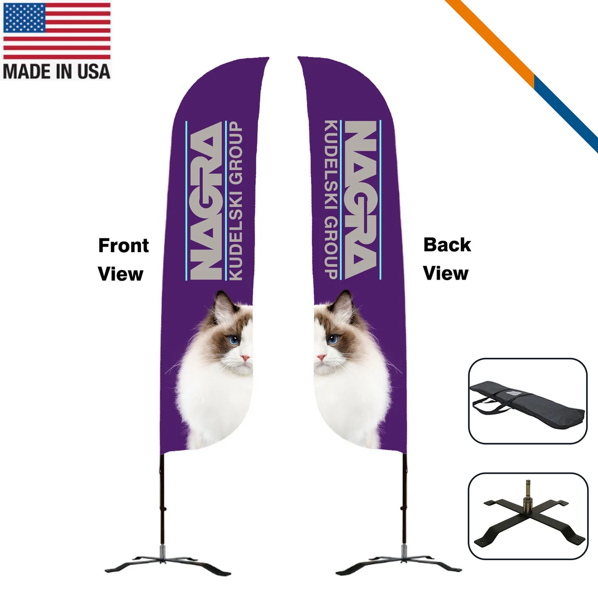 13' Chalice Double-Sided Feather Flag 1