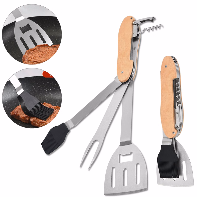 5-in-1 Multi-functional BBQ Tool Kit - MOQ 50PCS