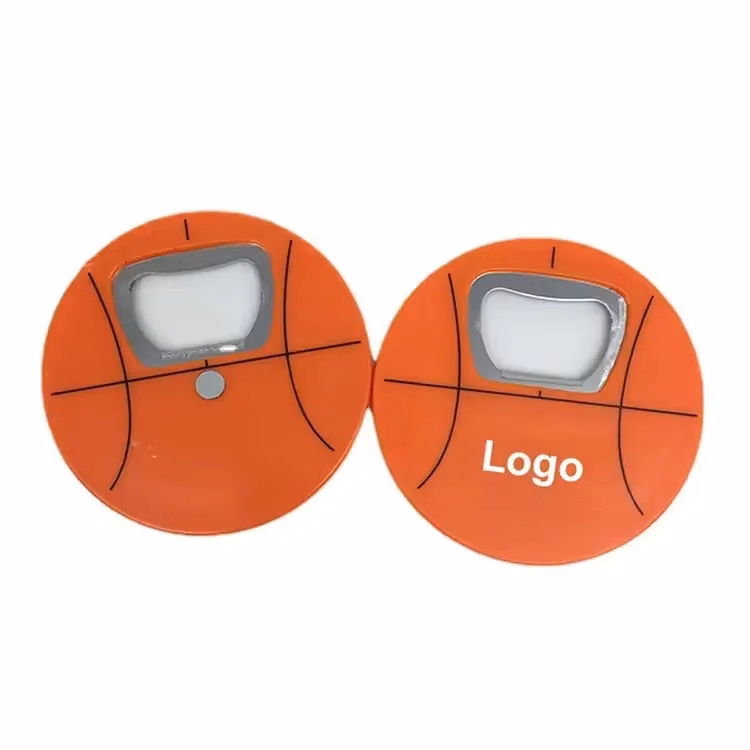 Basketball Round Bottle Opener