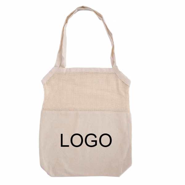 Cotton Mesh Totes Beach Bag
