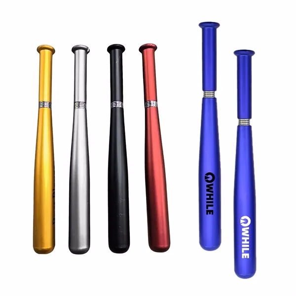 Custom Baseball Bat Shaped Plastic Ballpoint Pen — Sports Award & Team Promo