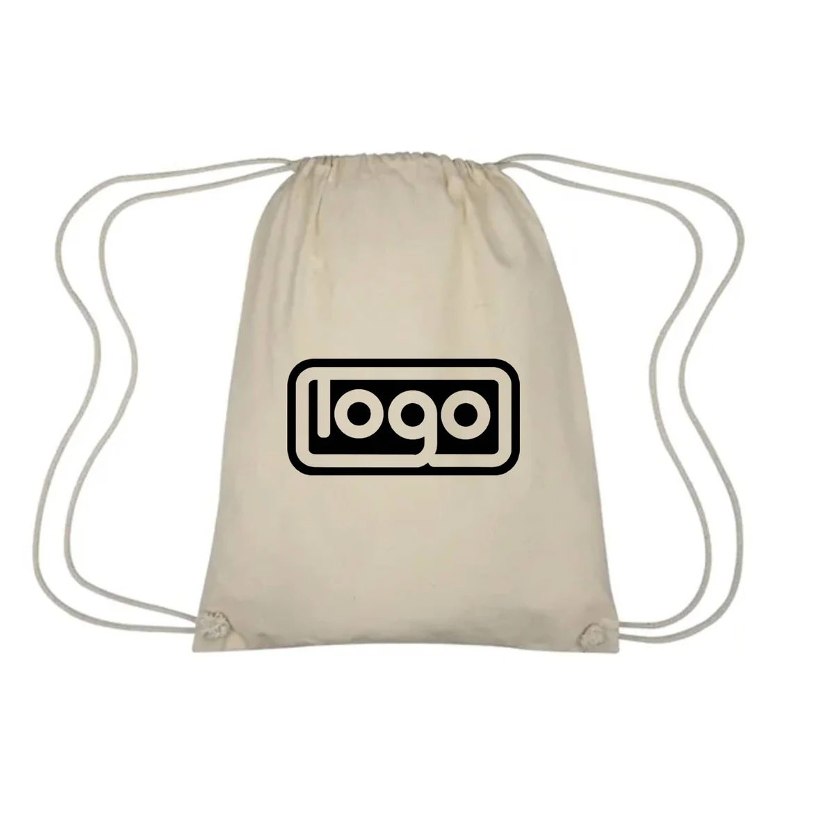 Cotton Canvas Drawstring Backpack Bags 1