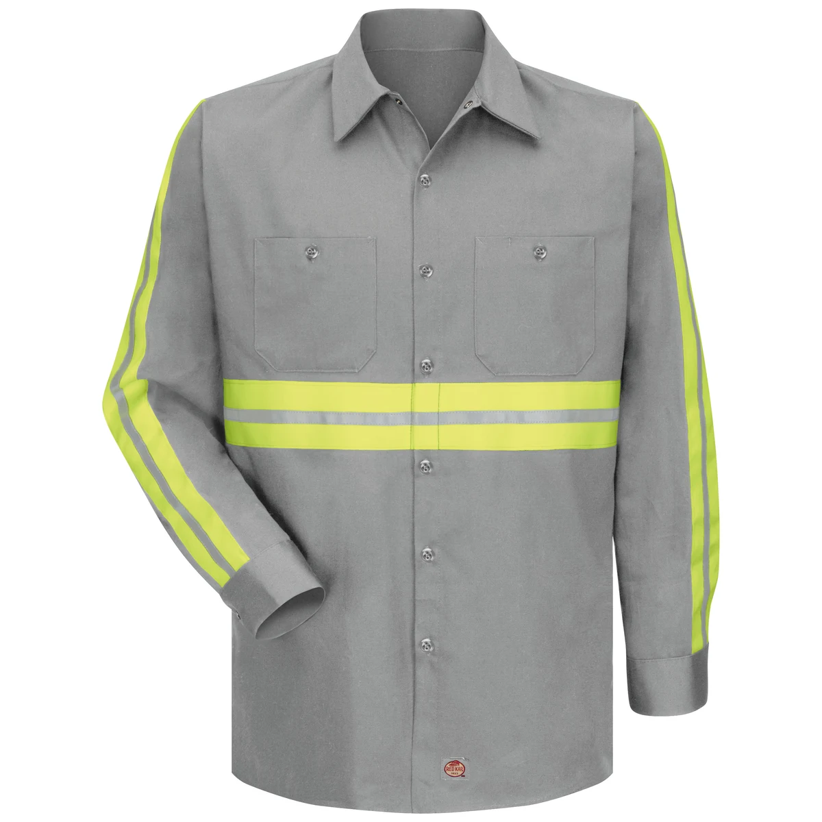 Red Kap® Long Sleeve Enhanced Visibility Cotton Work Shirt 1