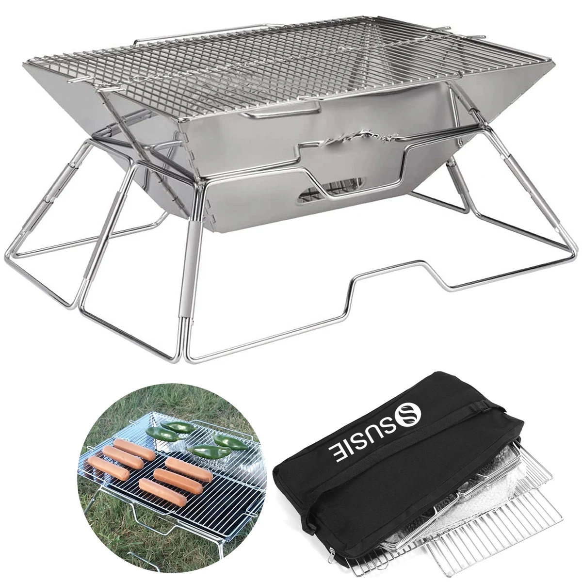 Portable Camping Charcoal Grill 1
