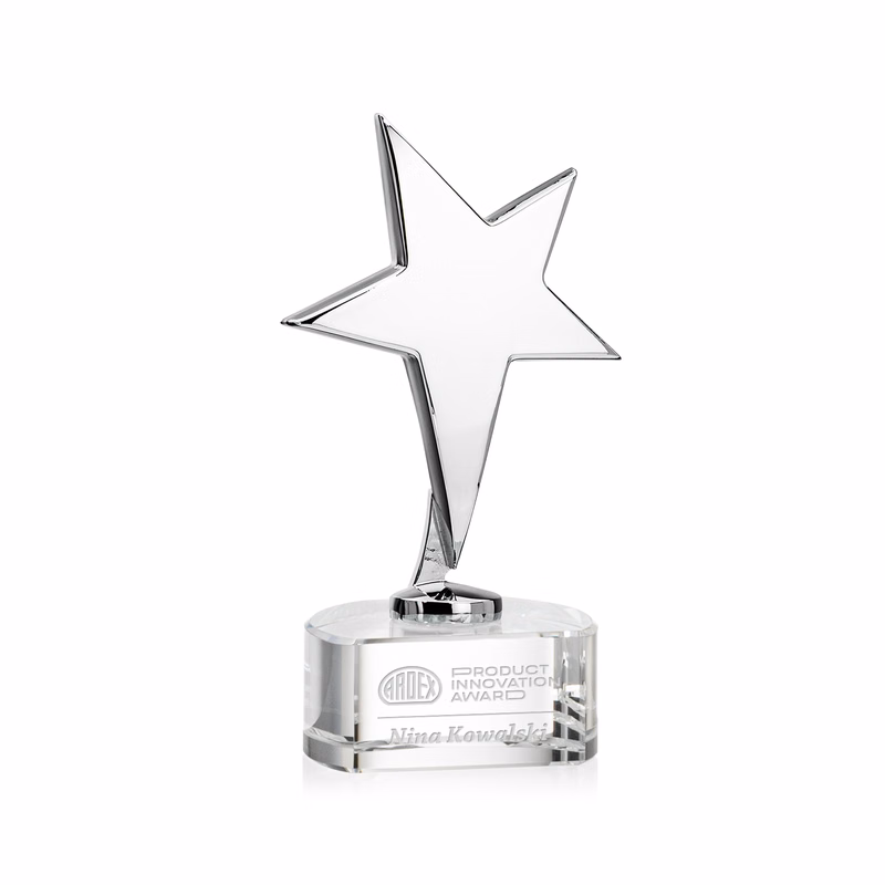 Tuscany Chrome Star on Paragon Base - Clear