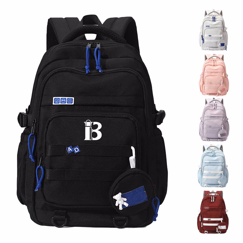 Nylon Travel Laptop Backpack College Bookbag