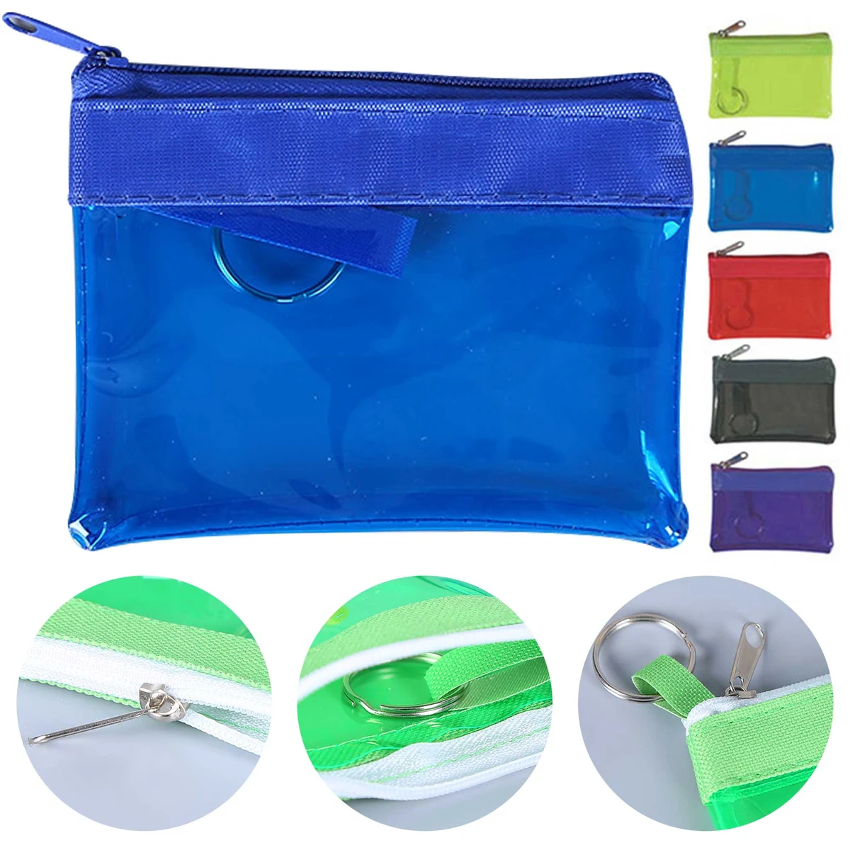 Translucent Zippered Coin Pouches 1