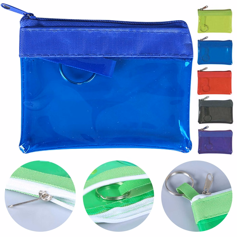 Translucent Zippered Coin Pouches