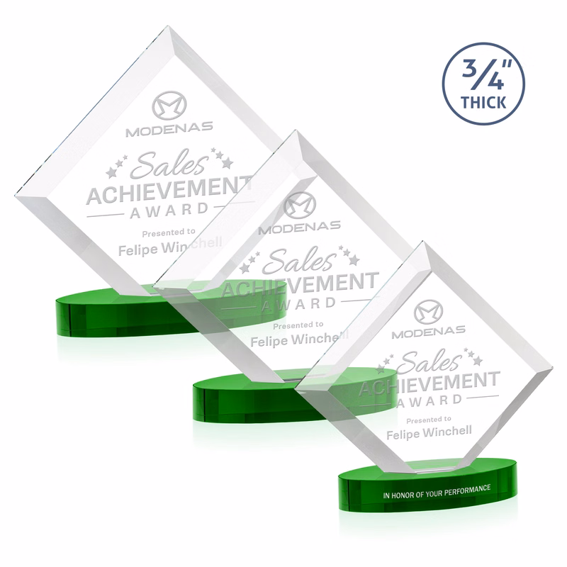 Belaire Award on Alberton Base - Green