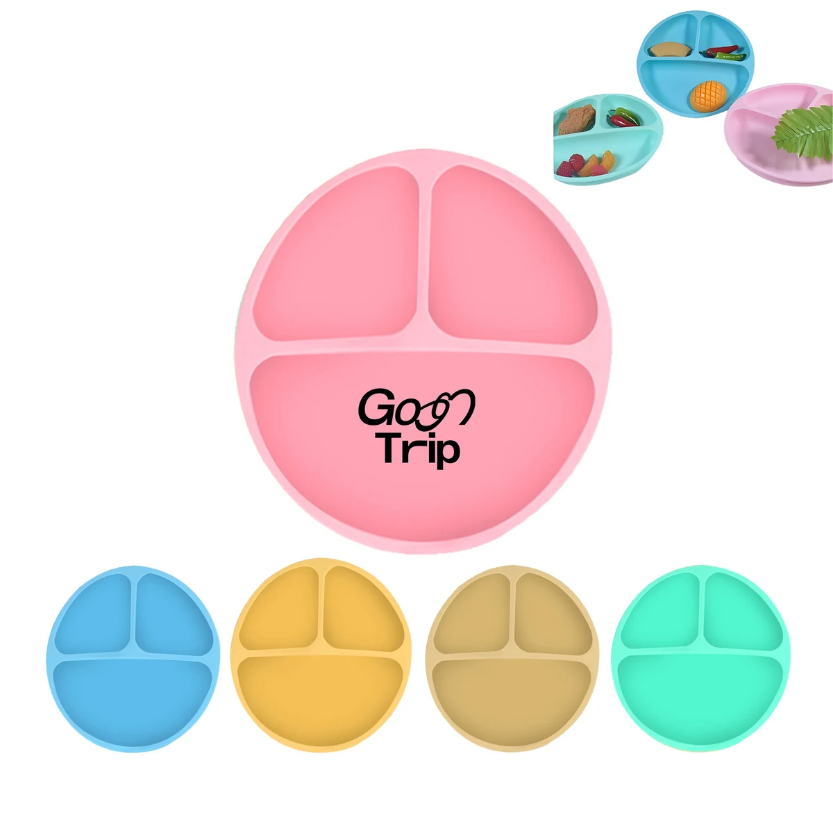 Suction Cup Silicone Baby Tableware 1