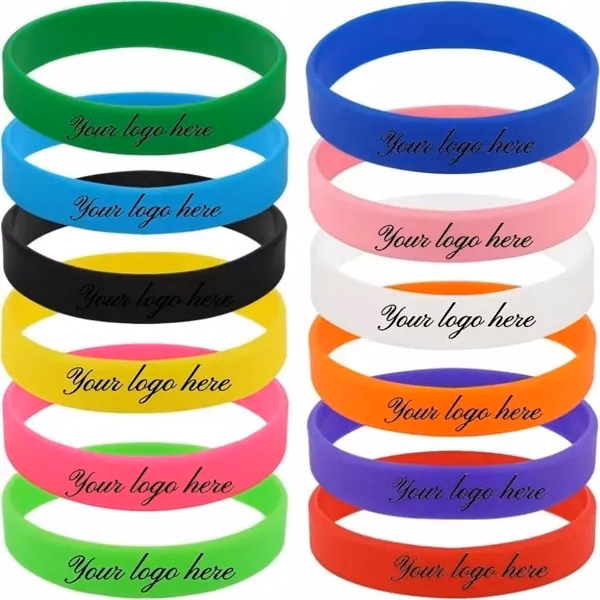 Custom Elastic Silicone Wristbands Multi-Color — Team Identity & Event Promotional Accessory