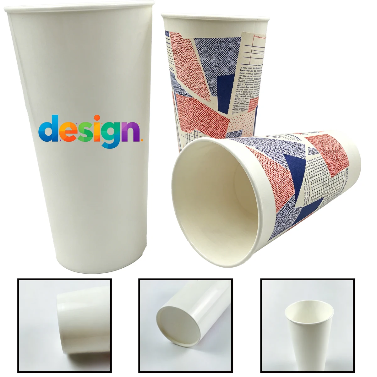 24oz All-Over Imprint Reusable Stadium Cup 1
