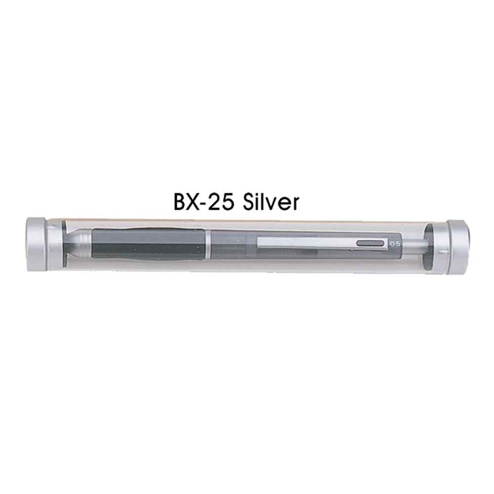 Transparent Tube w/Silver Accents 1