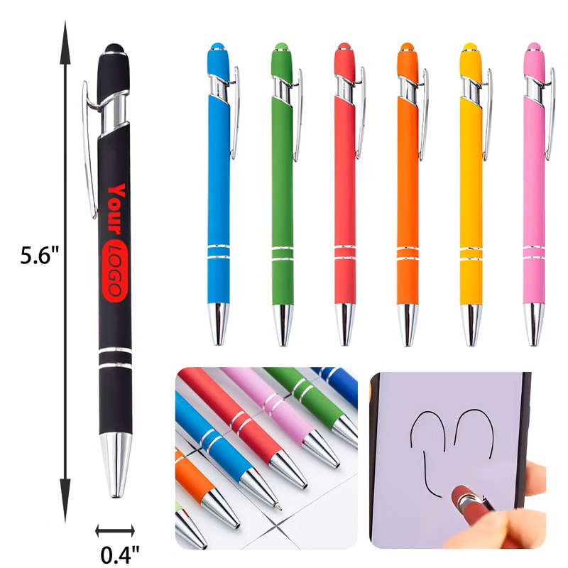 MOQ 50 PCS Durable Press Type Touch Stylus Metal Pen
